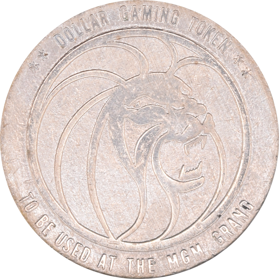 MGM Grand Casino Las Vegas Nevada $1 Token 1981