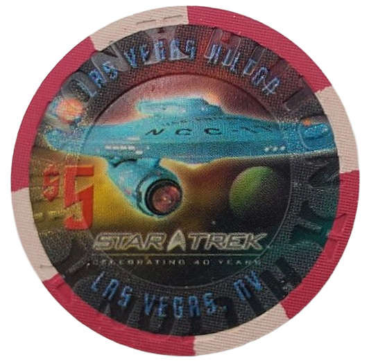 Las Vegas Hilton Casino Las Vegas Nevada $5 Chip Enterprise 2005