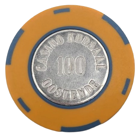 Casino Kursaal Oostende Belgium 100 Chip Coin Inlay