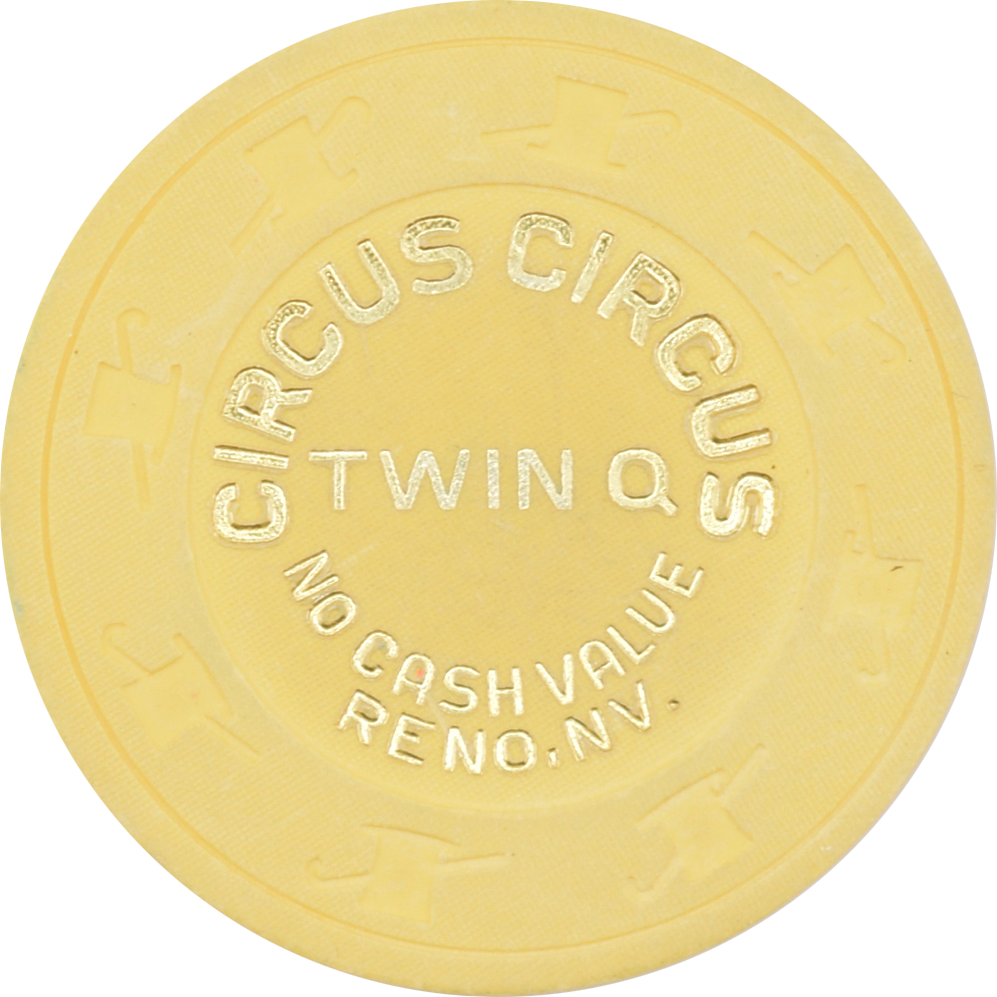 Circus Circus Casino Reno Nevada Twin Q NCV Chip 1990s