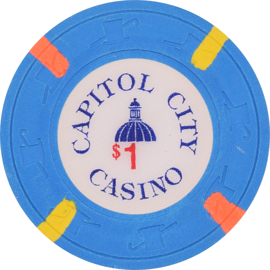 Capitol City Casino Sacramento California $1 Chip