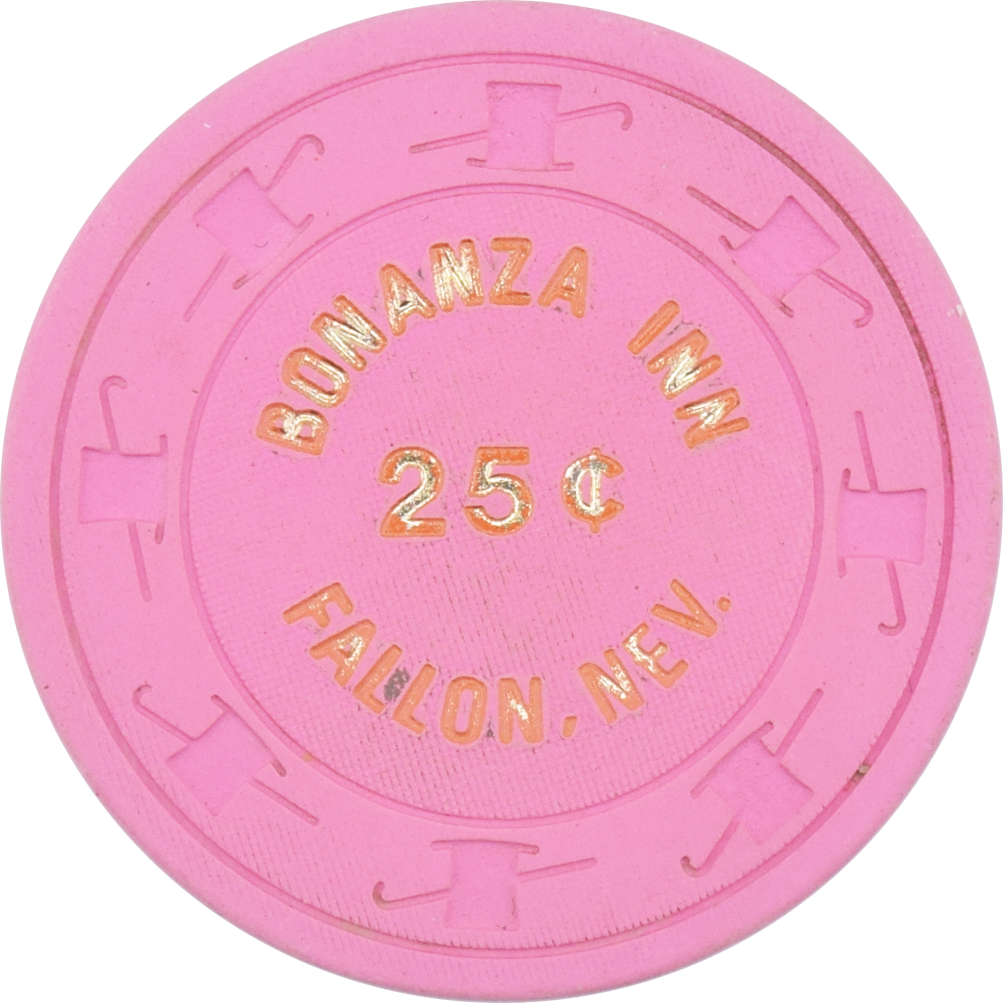 Bonanza Inn Casino Fallon Nevada 25 Cent Chip 1976
