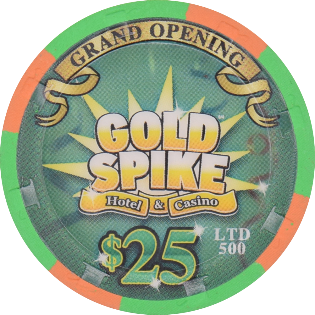 Gold Spike Casino Las Vegas Nevada $25 Grand Opening Chip 2009