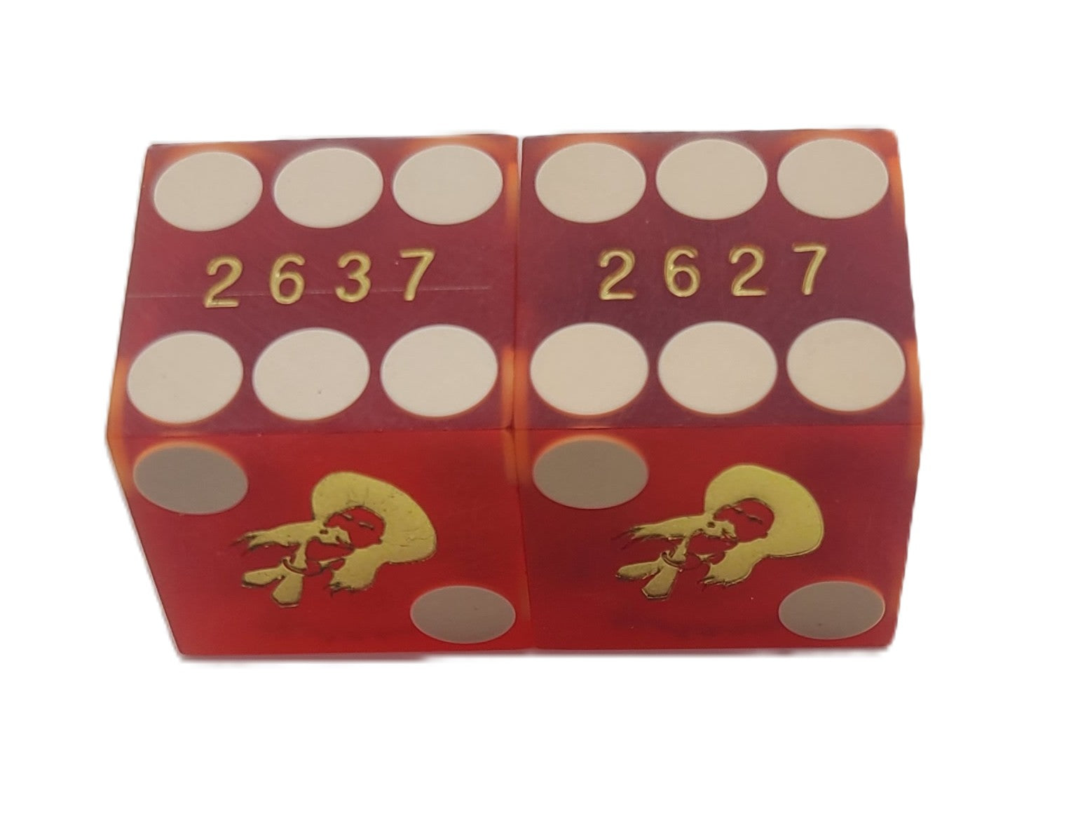 Arizona Charlie's Casino Las Vegas Nevada Pair of Red Dice