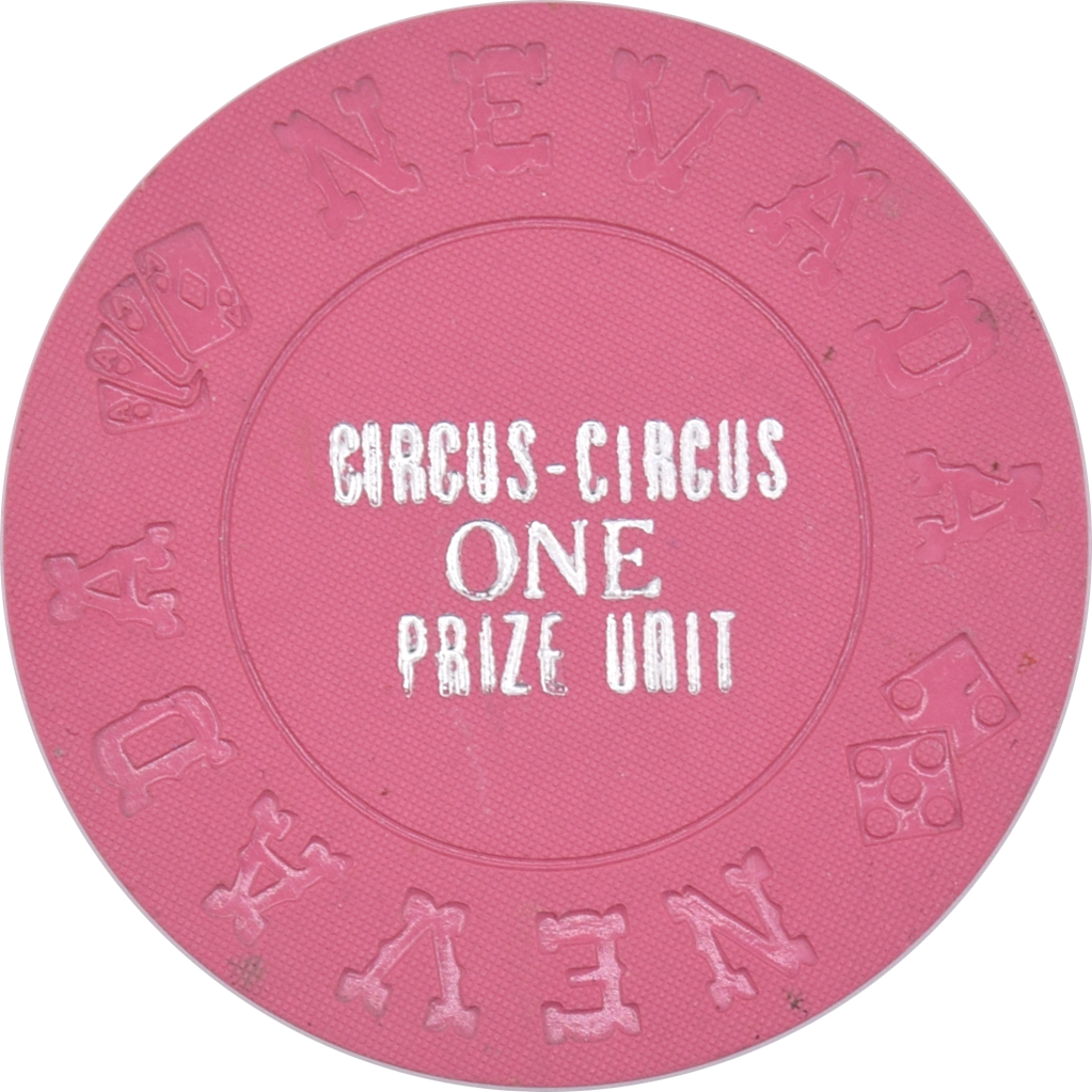 Circus Circus Casino Las Vegas Nevada One Prize Unit Chip 1968