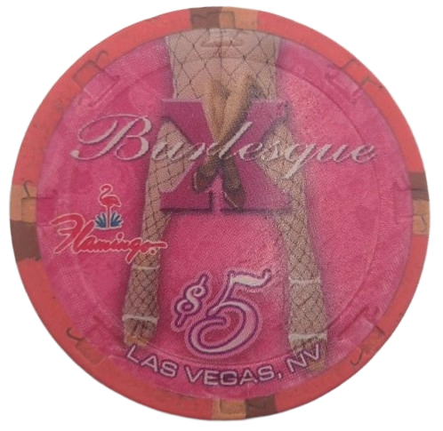Flamingo Casino Las Vegas Nevada $5 Chip Burlesque 2007