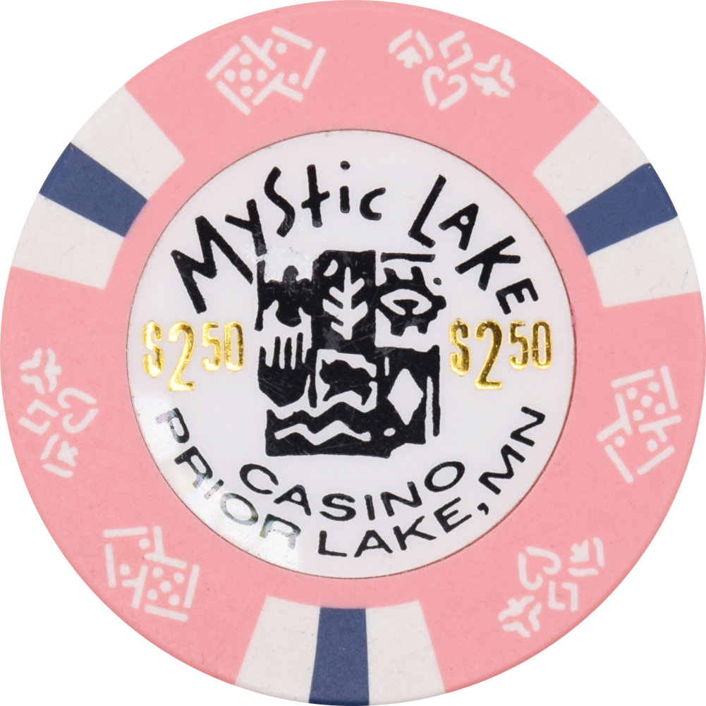 Mystic Lake Casino Prior Lake Minnesota $2.50 Chip