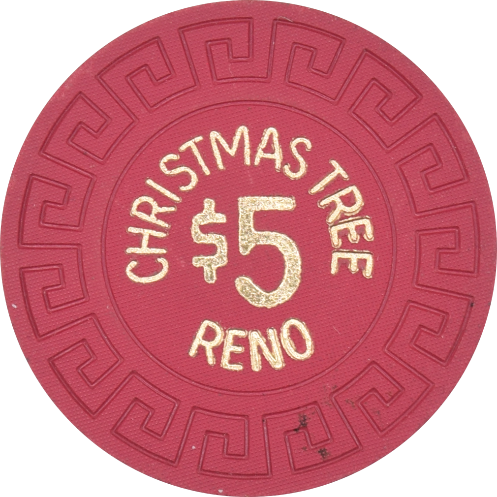 Christmas Tree Casino Reno Nevada $5 Chip 1963