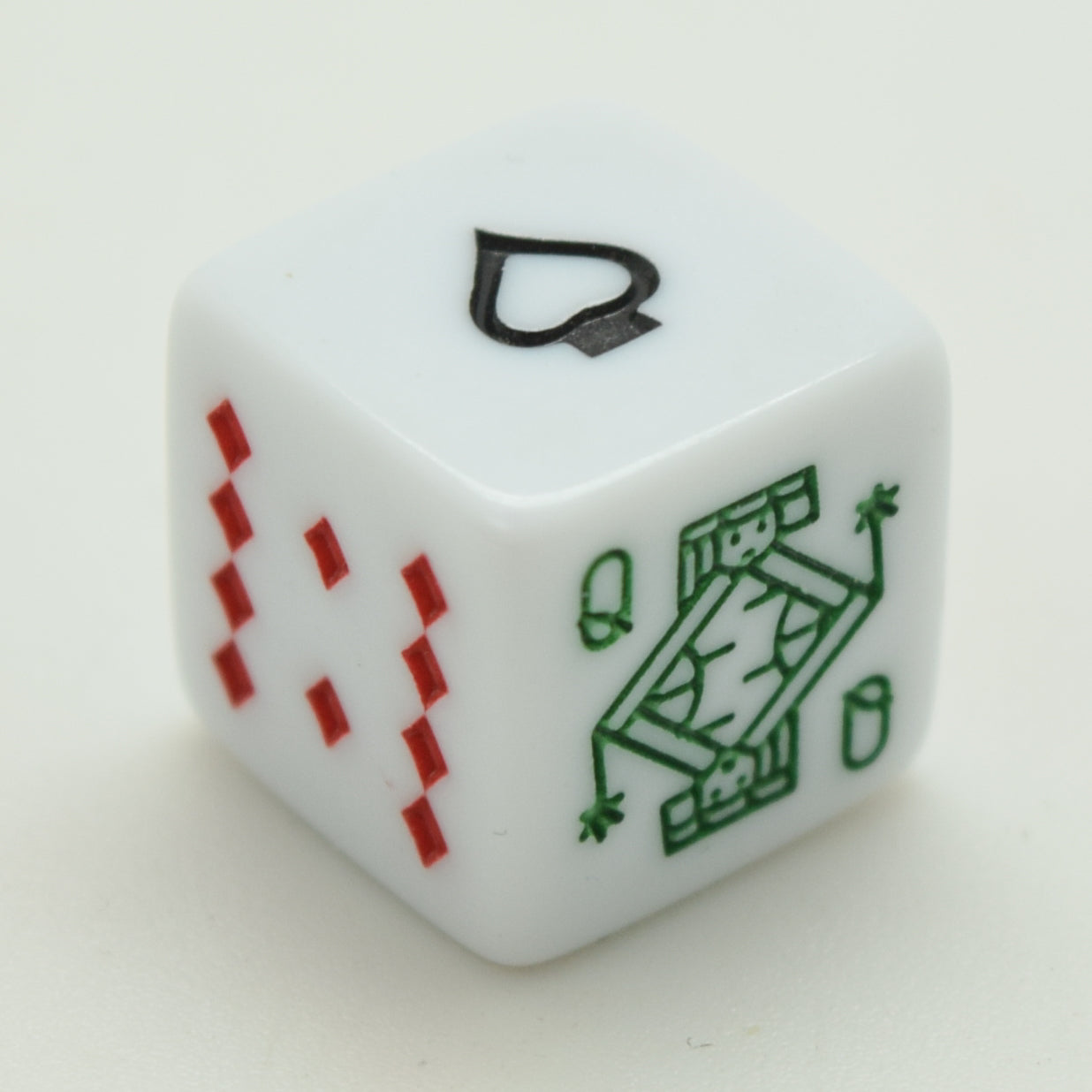 Poker Dice White Single Dice