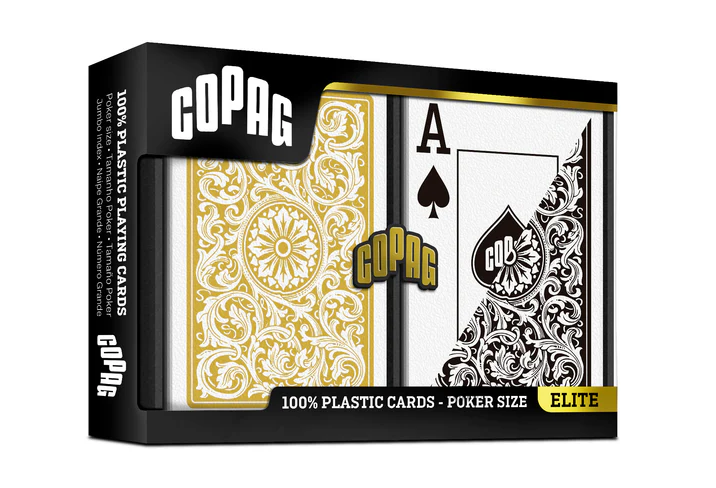 Copag 1546 Black/Gold Poker Size 2 Deck Setup