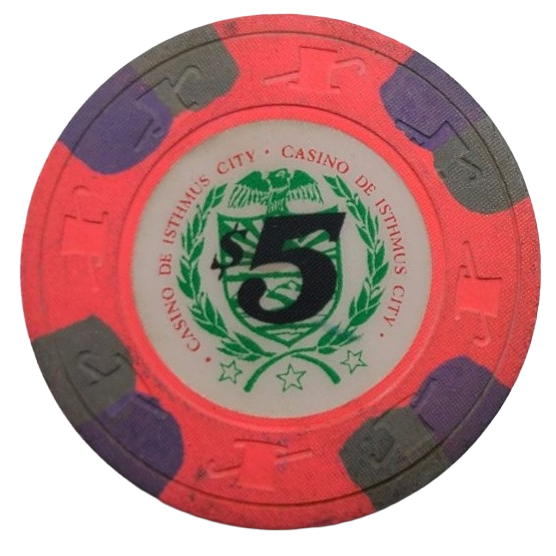 Casino De Isthmus City Paulson Fantasy $5 Chip