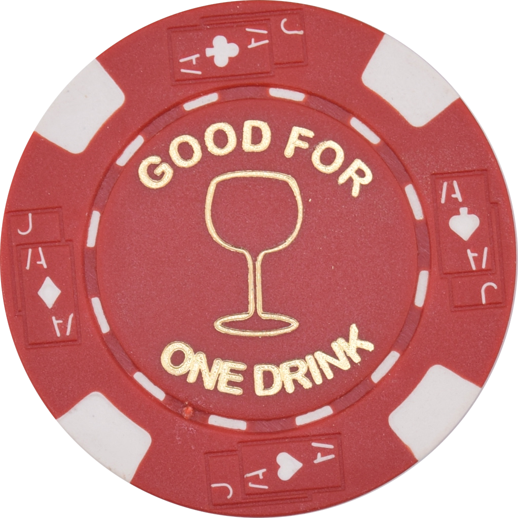 Free Drink Chips - Wine Glass Token/Tokens For Promotions