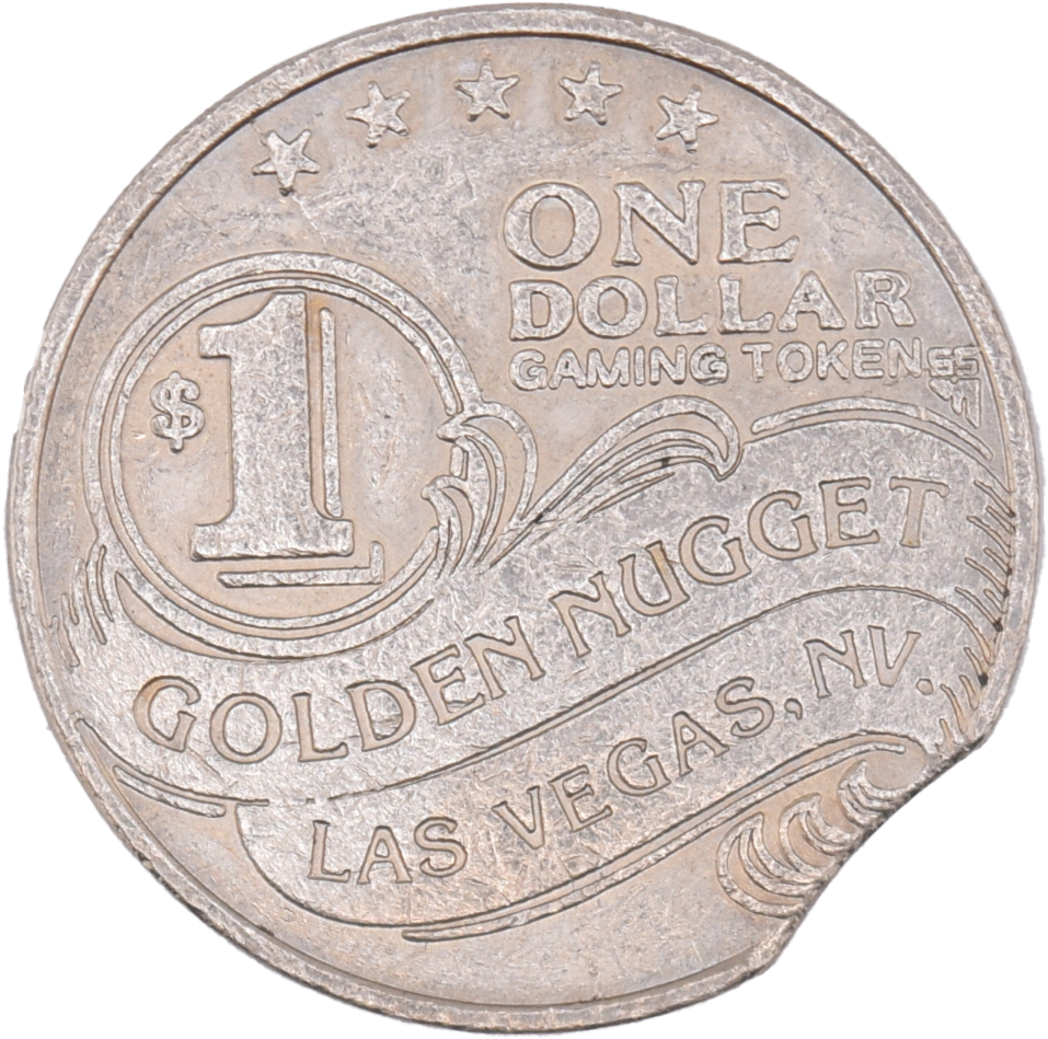 Golden Nugget Casino Las Vegas Nevada $1 Error Token 1987