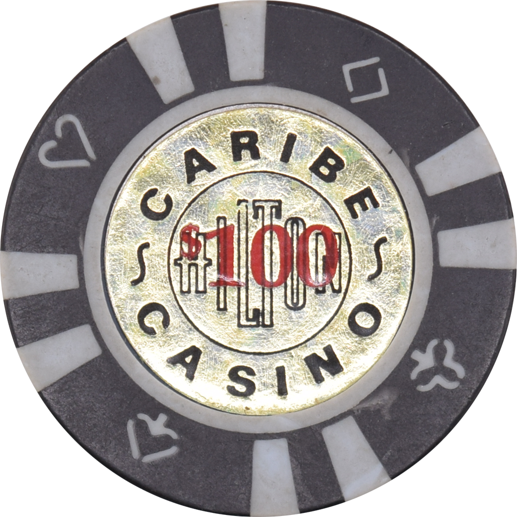 Caribe Hilton Casino San Juan Puerto Rico $100 Black Chip
