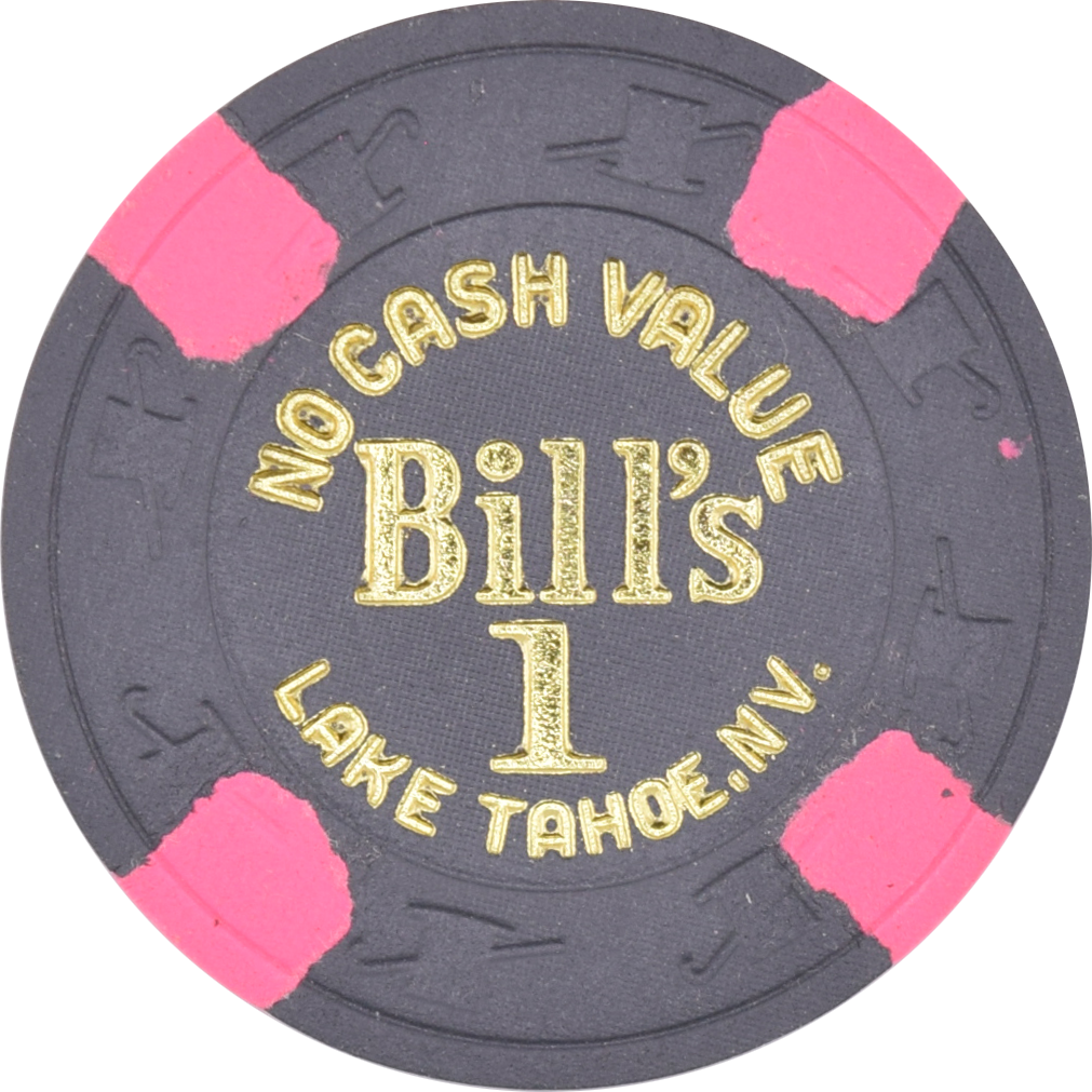Bill's Casino Lake Tahoe Nevada $1 NCV Chip 1989
