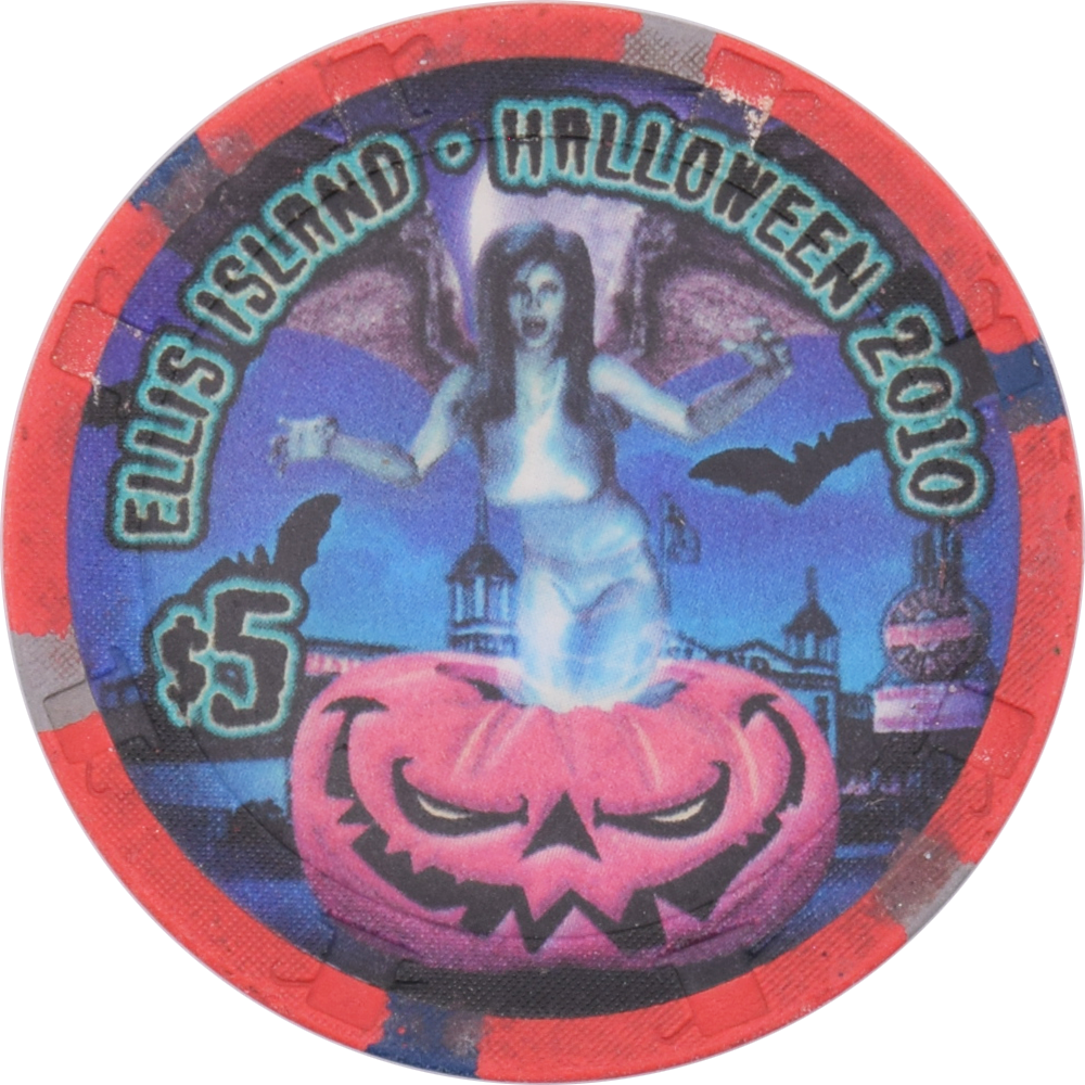 Ellis Island Casino Las Vegas Nevada $5 Halloween Chip 2010