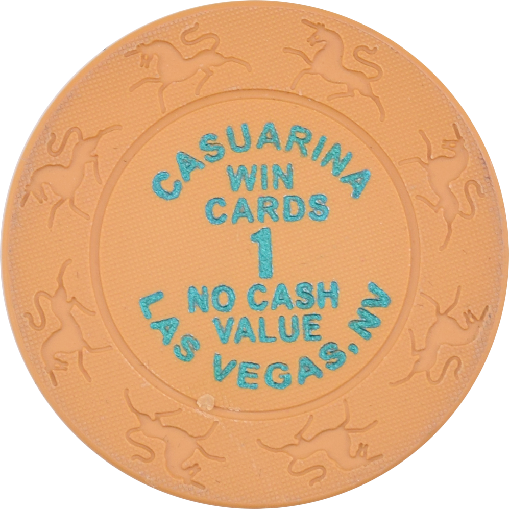 Casuarina Casino Las Vegas Nevada Win Cards 1 NCV Chip 2005