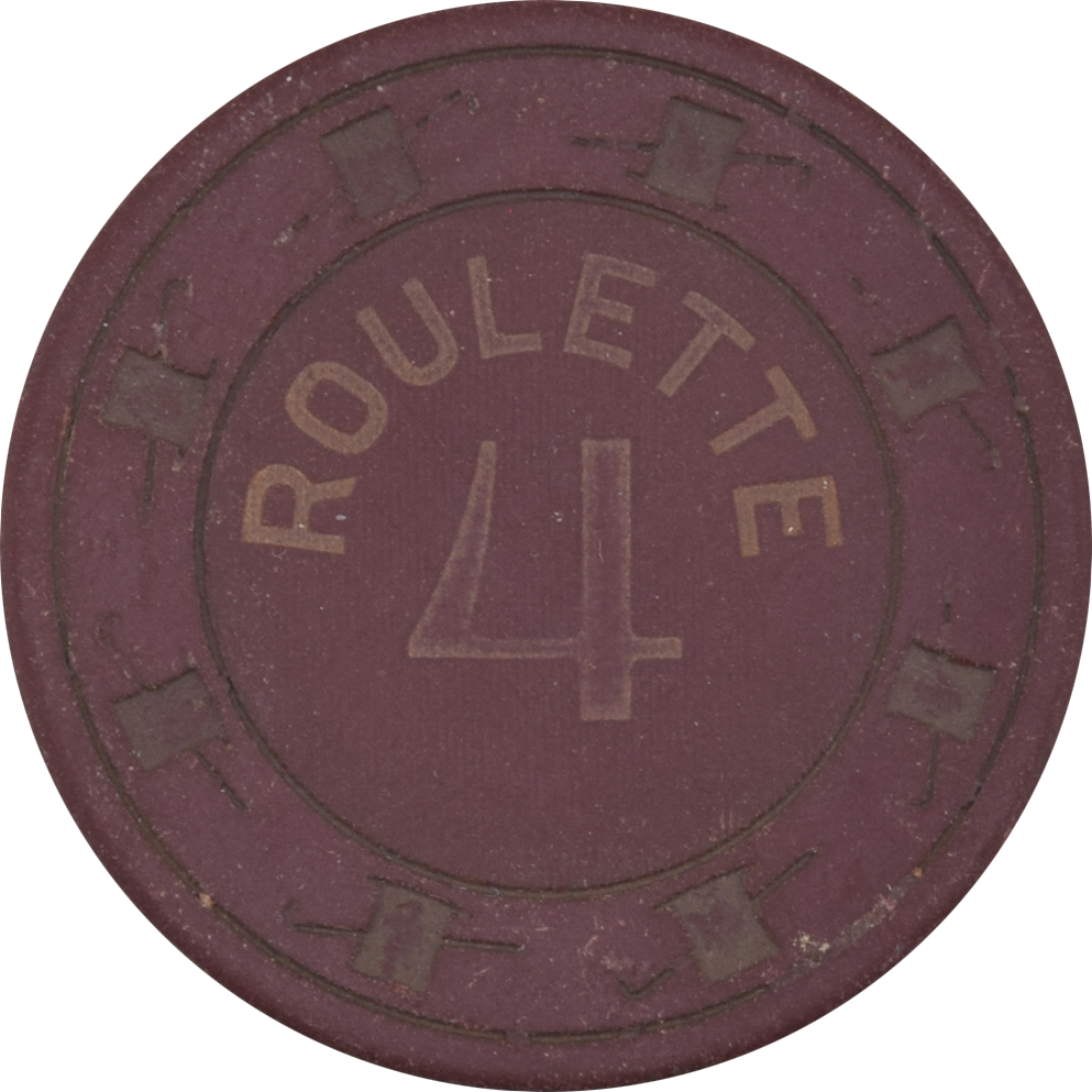 Paulson Chocolate Color Roulette Chip (Warped & No Stamp)