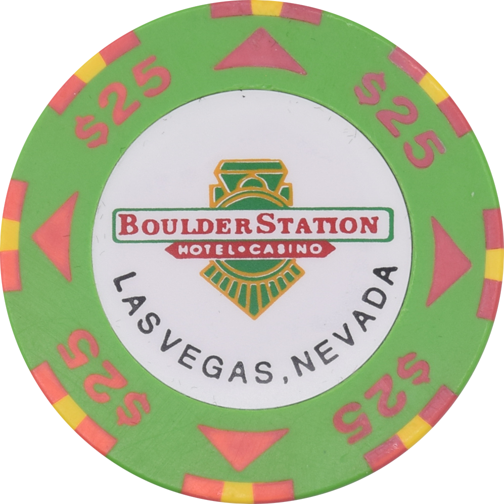 Boulder Station Casino Las Vegas Nevada $25 Chip 1994