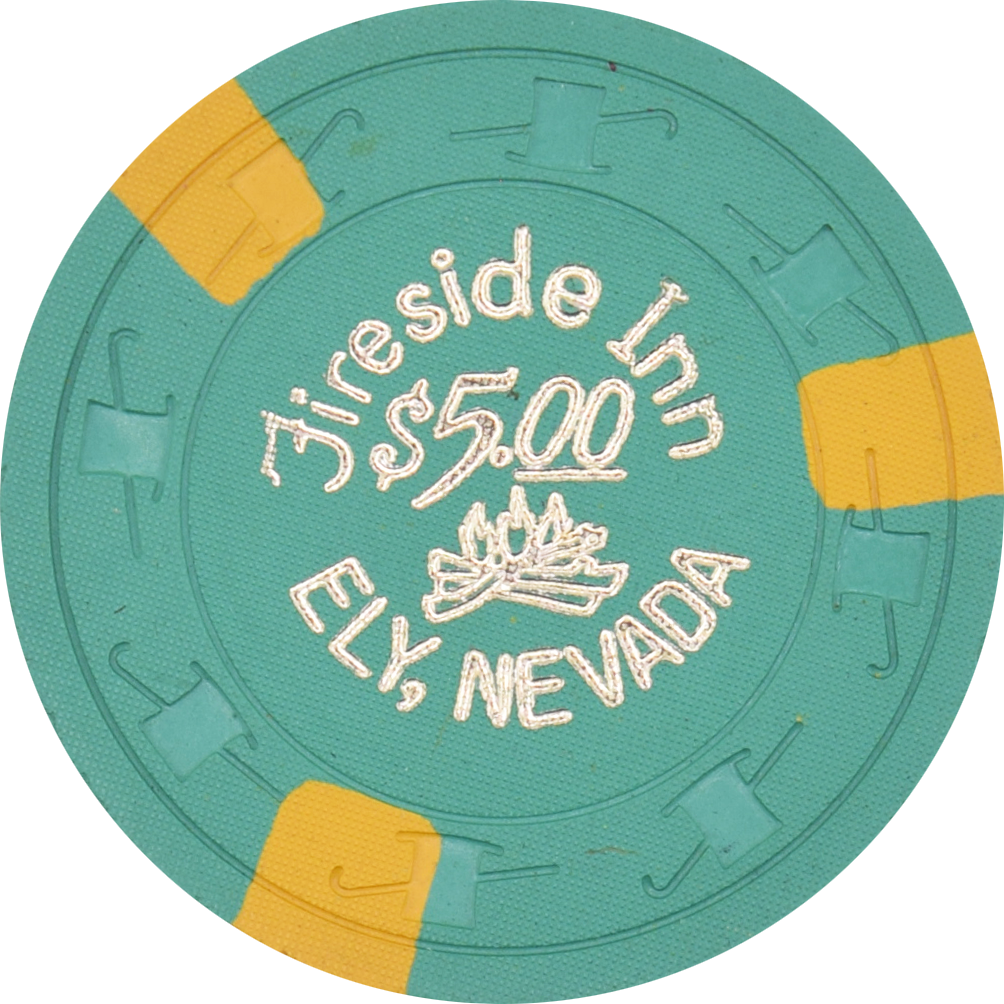 Fireside Inn Casino Ely Nevada $5 Chip 1970