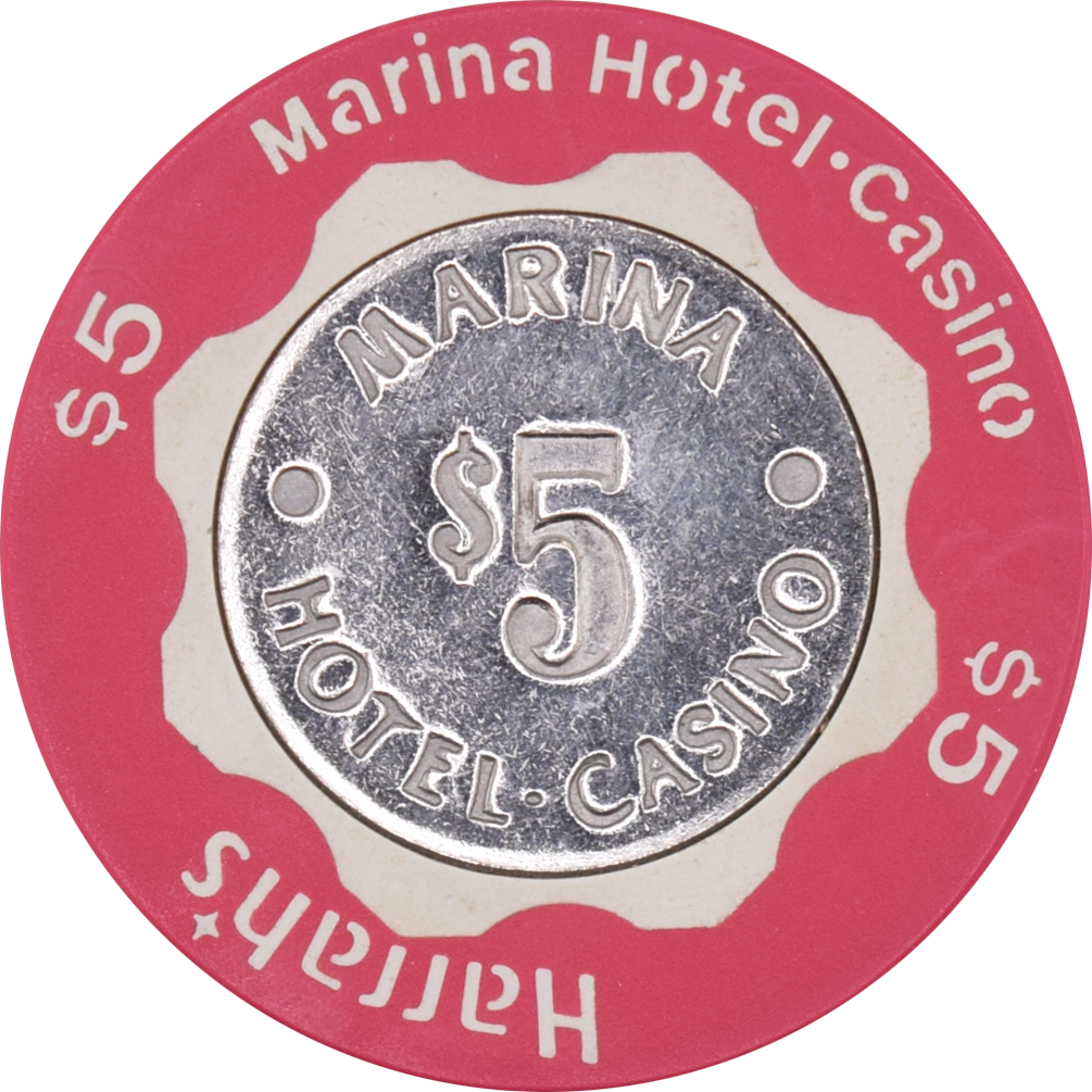 Harrah's (Marina) Casino Atlantic City New Jersey $5 Chip