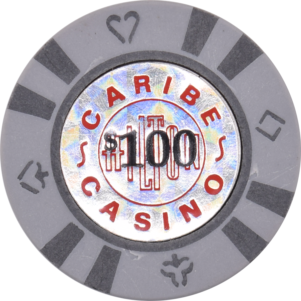 Caribe Hilton Casino San Juan Puerto Rico $100 Gray Chip