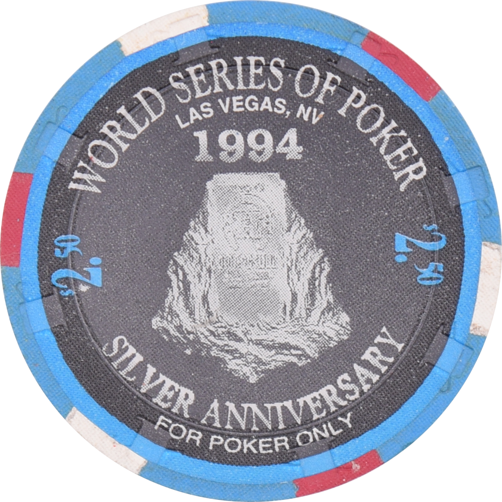 Horseshoe Club (Binion's) Casino Las Vegas Nevada $2.50 Johnny Moss Chip 1994