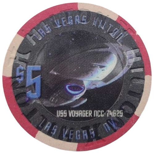 Las Vegas Hilton Casino Las Vegas Nevada $5 Chip Star Trek Voyager 2005