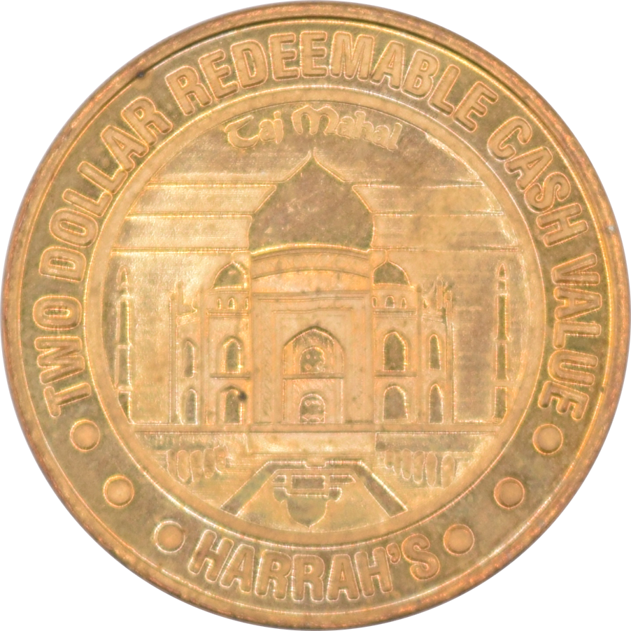 Harrah's Reno NV $2 Token 7 Wonders