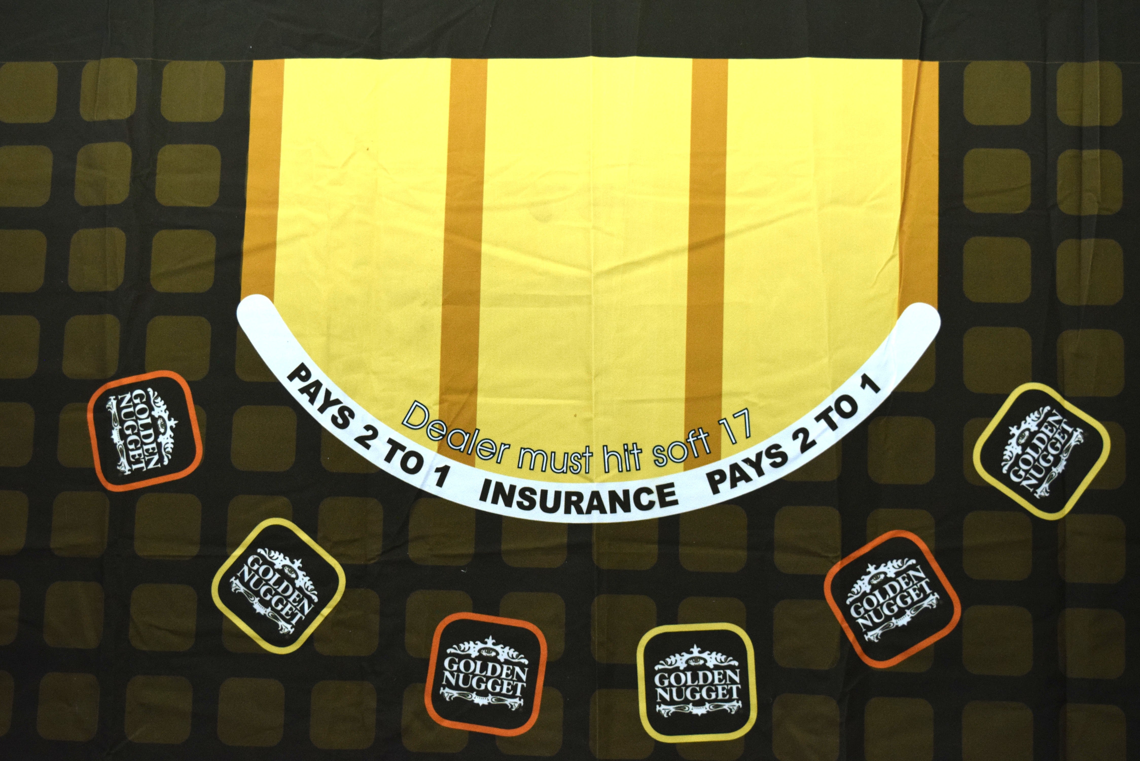 Golden Nugget Casino Las Vegas Nevada Rush Tower Yellow Stripe New Blackjack Layout