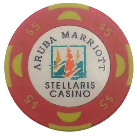 Stellaris Casino Marriott Palm Beach Aruba $5 Chip