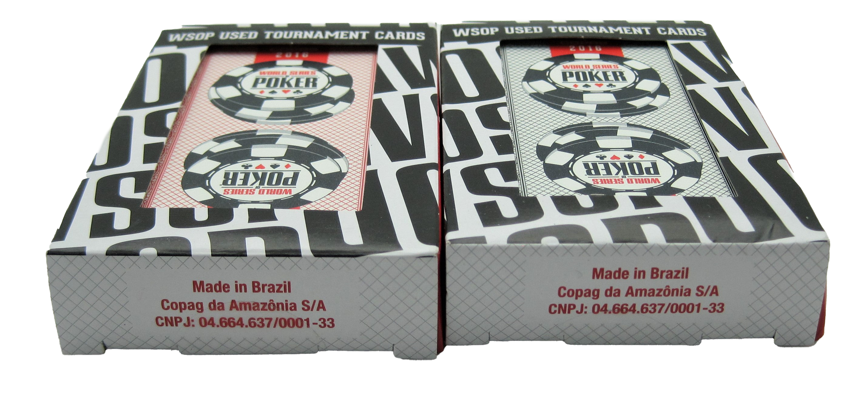 2016 Set of 2 Authentic Decks Dealt at WSOP Used Copag Plastic Playing Cards Bridge Standard Index