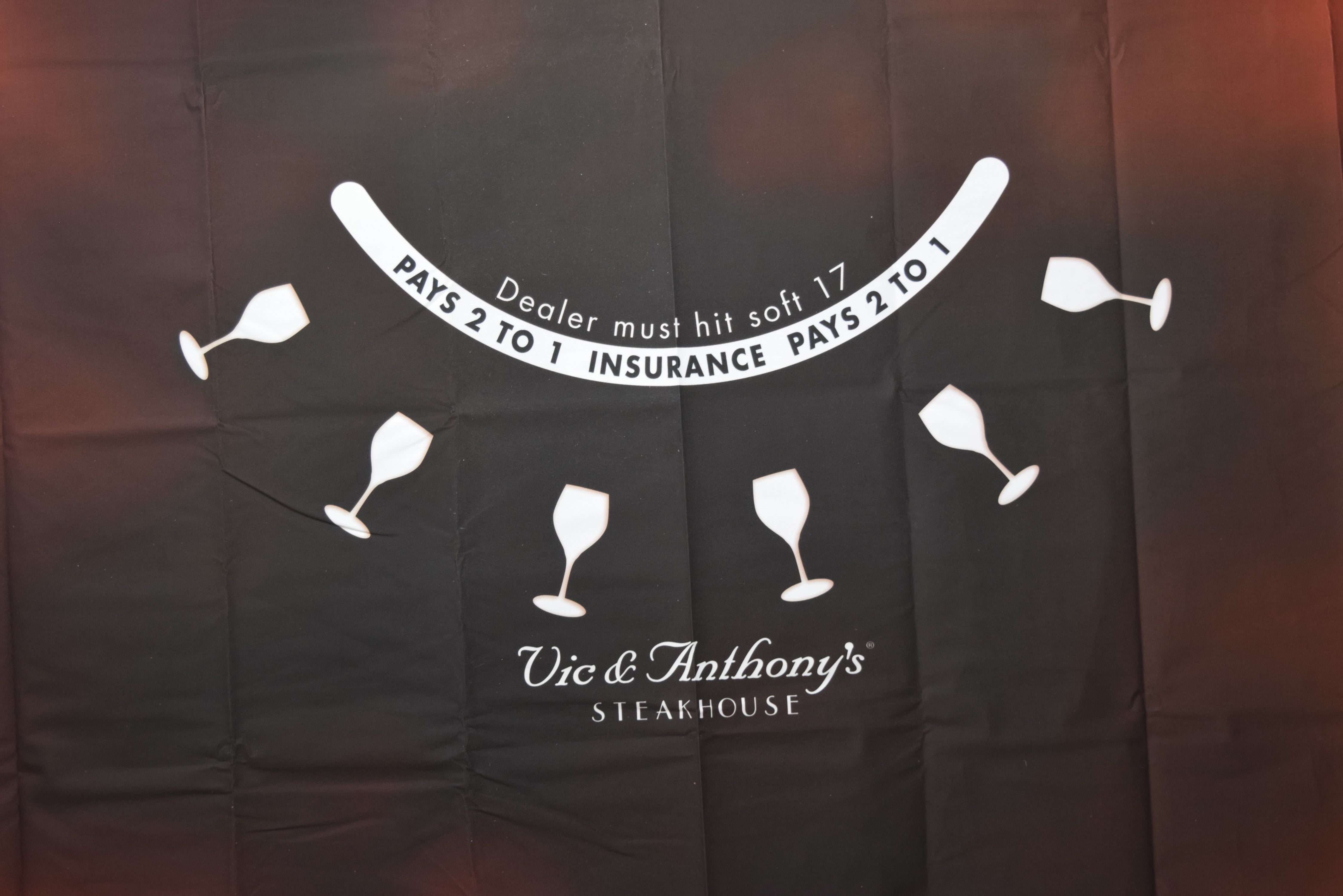 Golden Nugget Casino Las Vegas Nevada New Vic & Anthony's Blackjack Layout