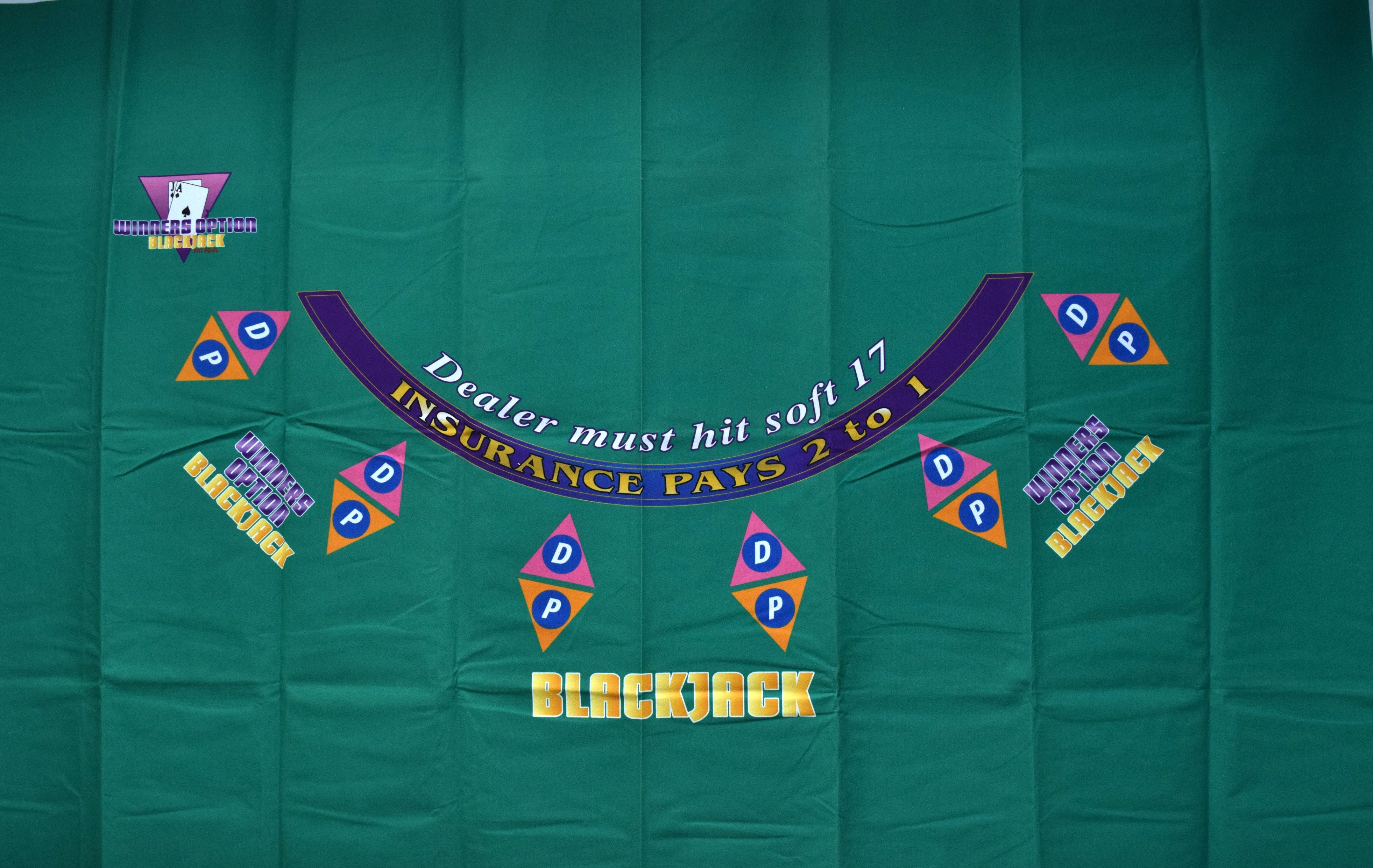 Winners Option New Blackjack Green Layout