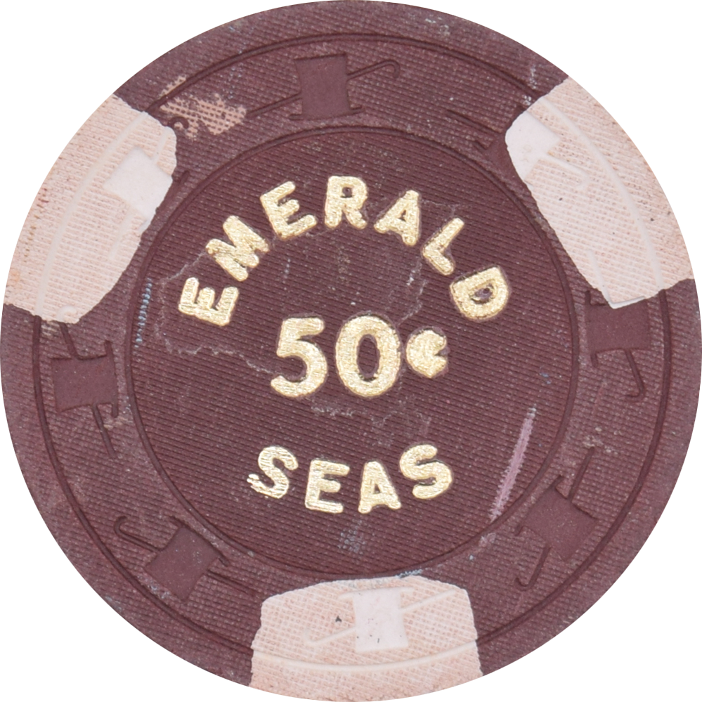 Emerald Seas Casino Cruise Ship 50 Cent Chip
