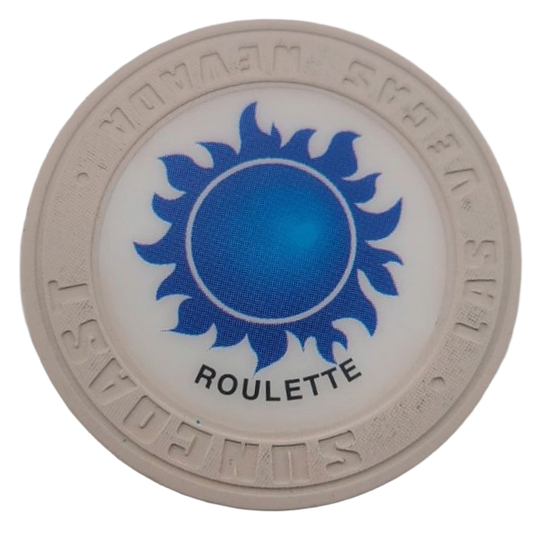 Suncoast Casino Las Vegas Nevada Roulette White Chip 2000