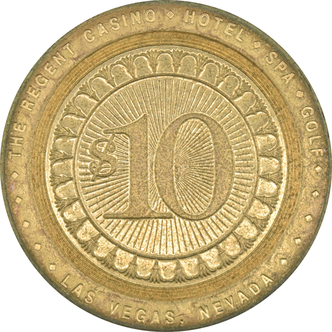 The Regent Casino Las Vegas Nevada $10 Token 2000