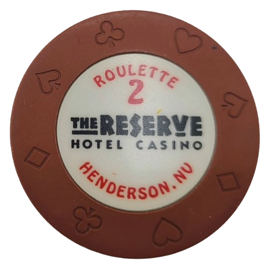 The Reserve Casino Henderson Nevada Roulette Brown Chip 1998