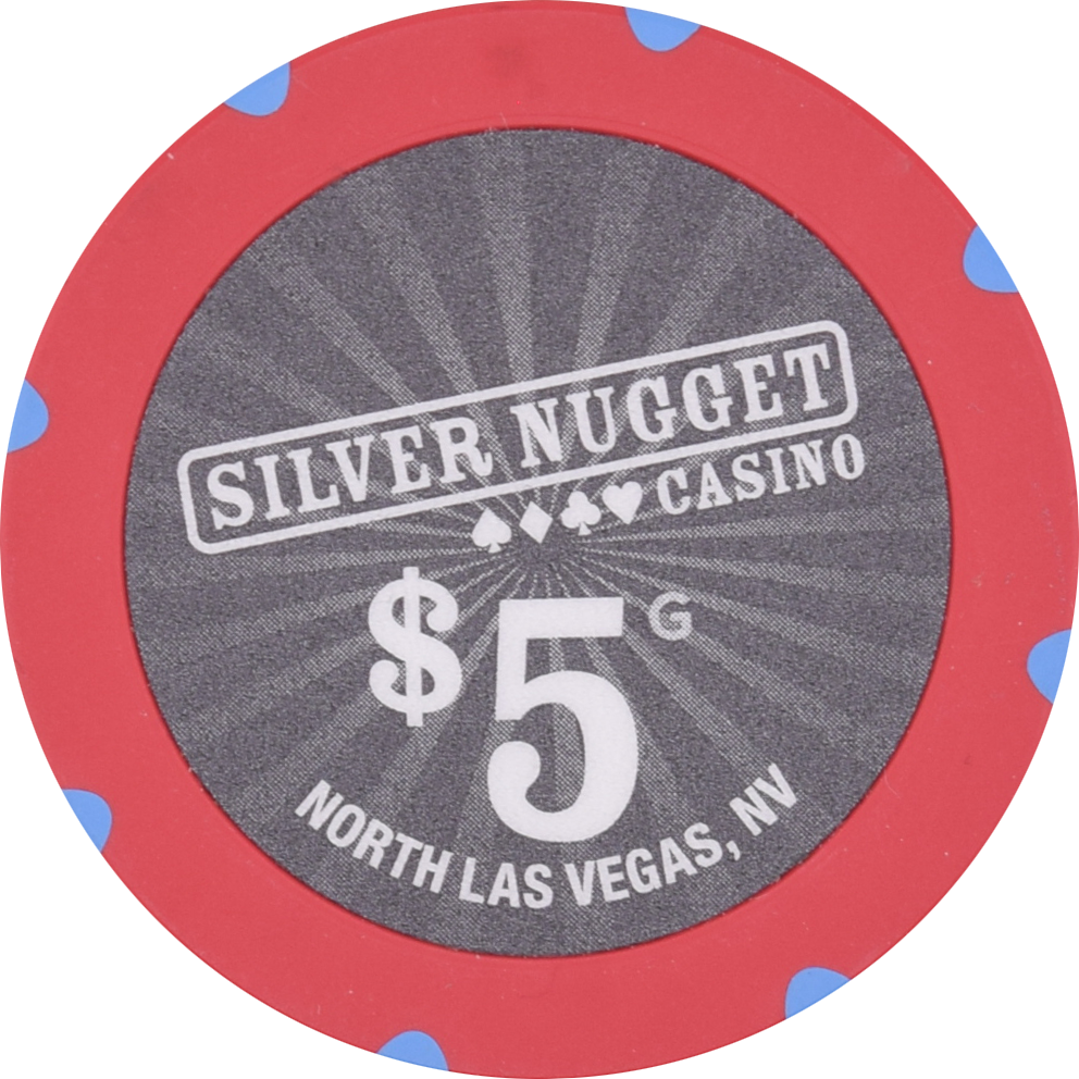 Silver Nugget Casino N. Las Vegas Nevada $5 Chip 2010