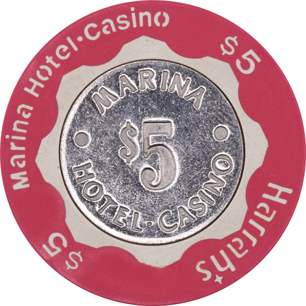Harrah's (Marina) Casino Atlantic City New Jersey $5 Chip