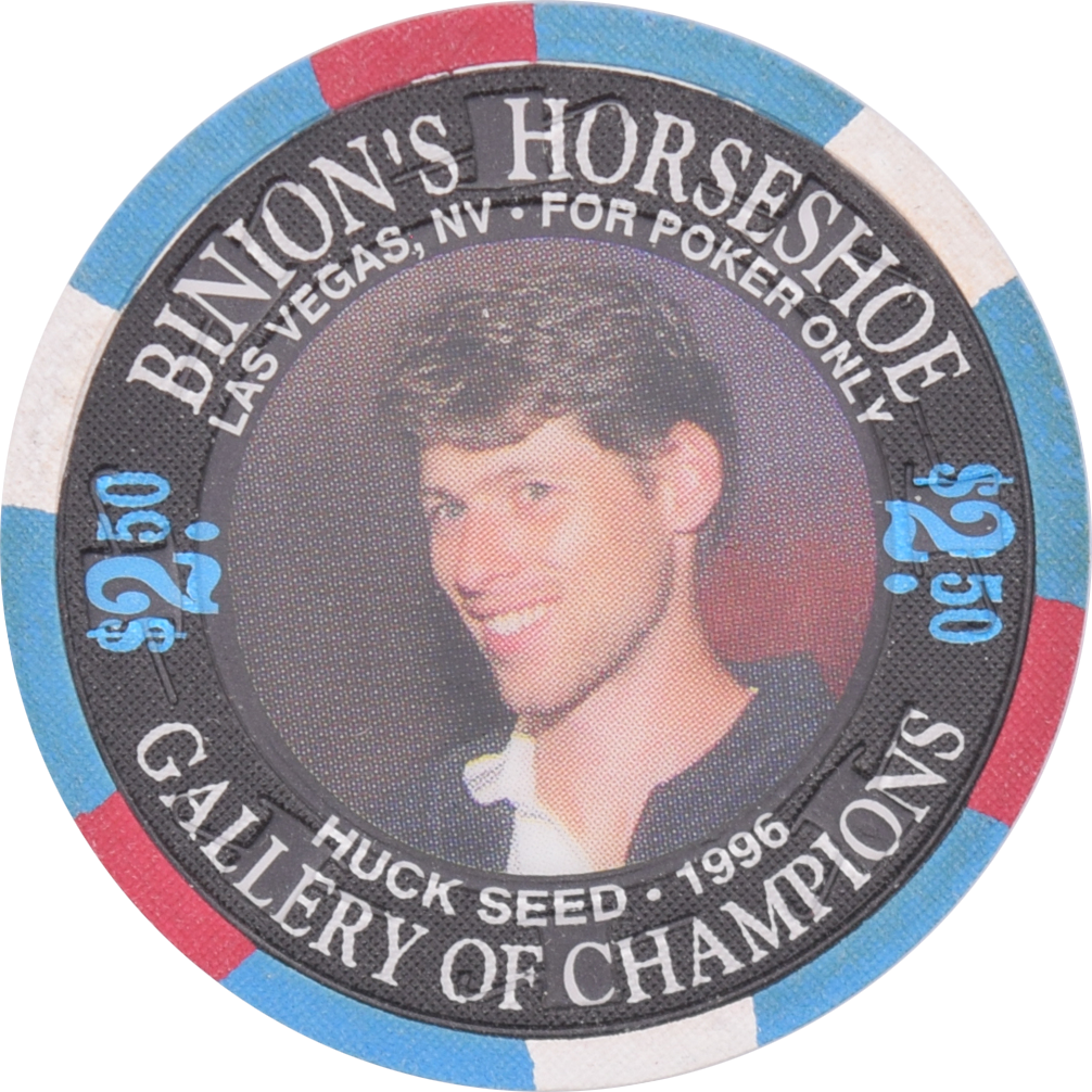 Horseshoe Club (Binion's) Casino Las Vegas Nevada $2.50 Huck Seed Chip 1994