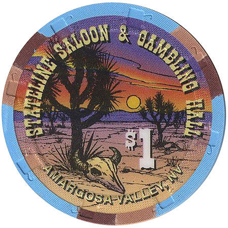 Stateline Saloon Casino Amargosa Valley Nevada $1 Chip 1996