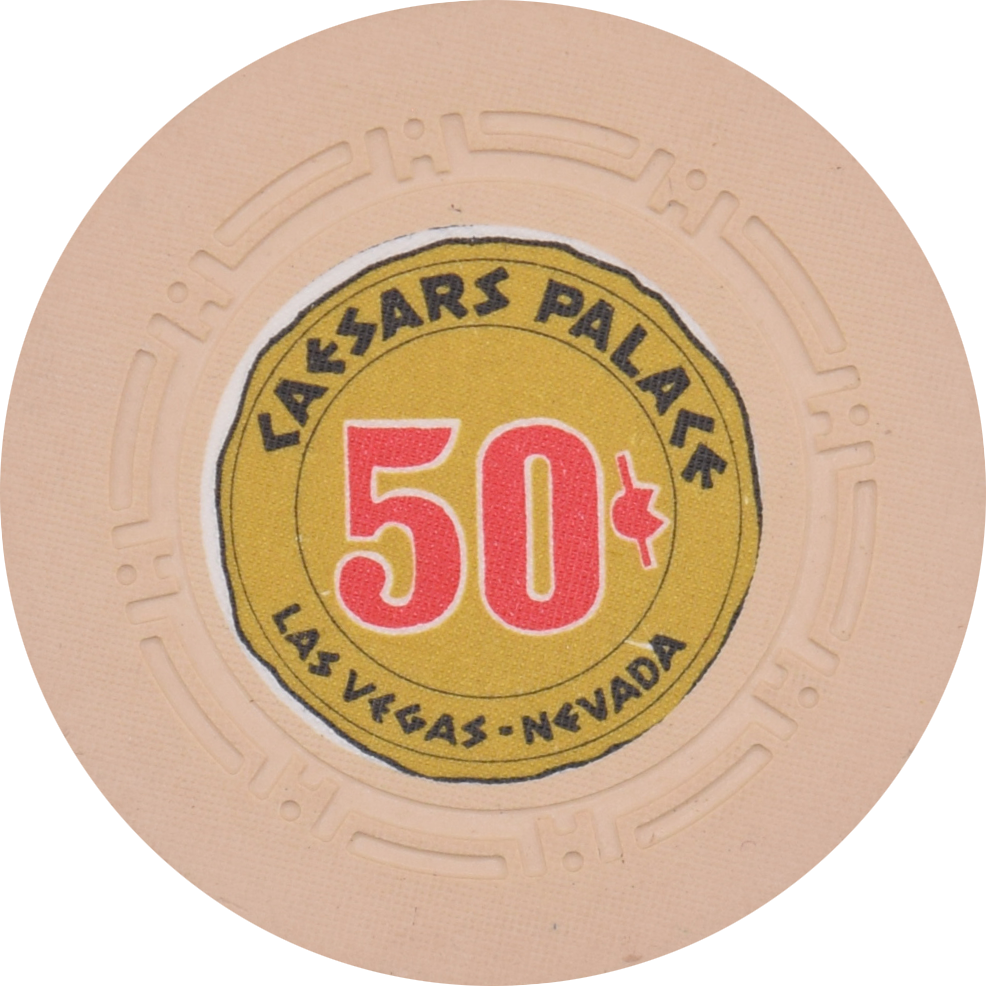Caesars Palace Casino Las Vegas Nevada 50 Cent Chip 1966