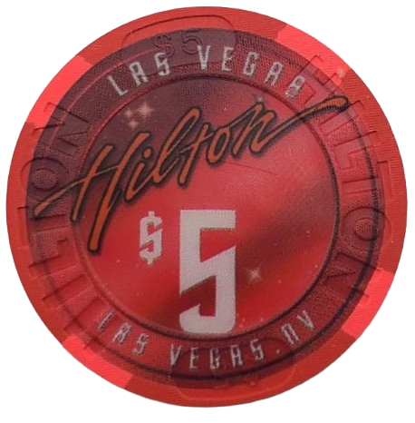 Las Vegas Hilton Casino Las Vegas Nevada $5 Chip Star Trek 2002