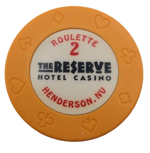 The Reserve Casino Henderson Nevada Roulette Orange Chip 1998