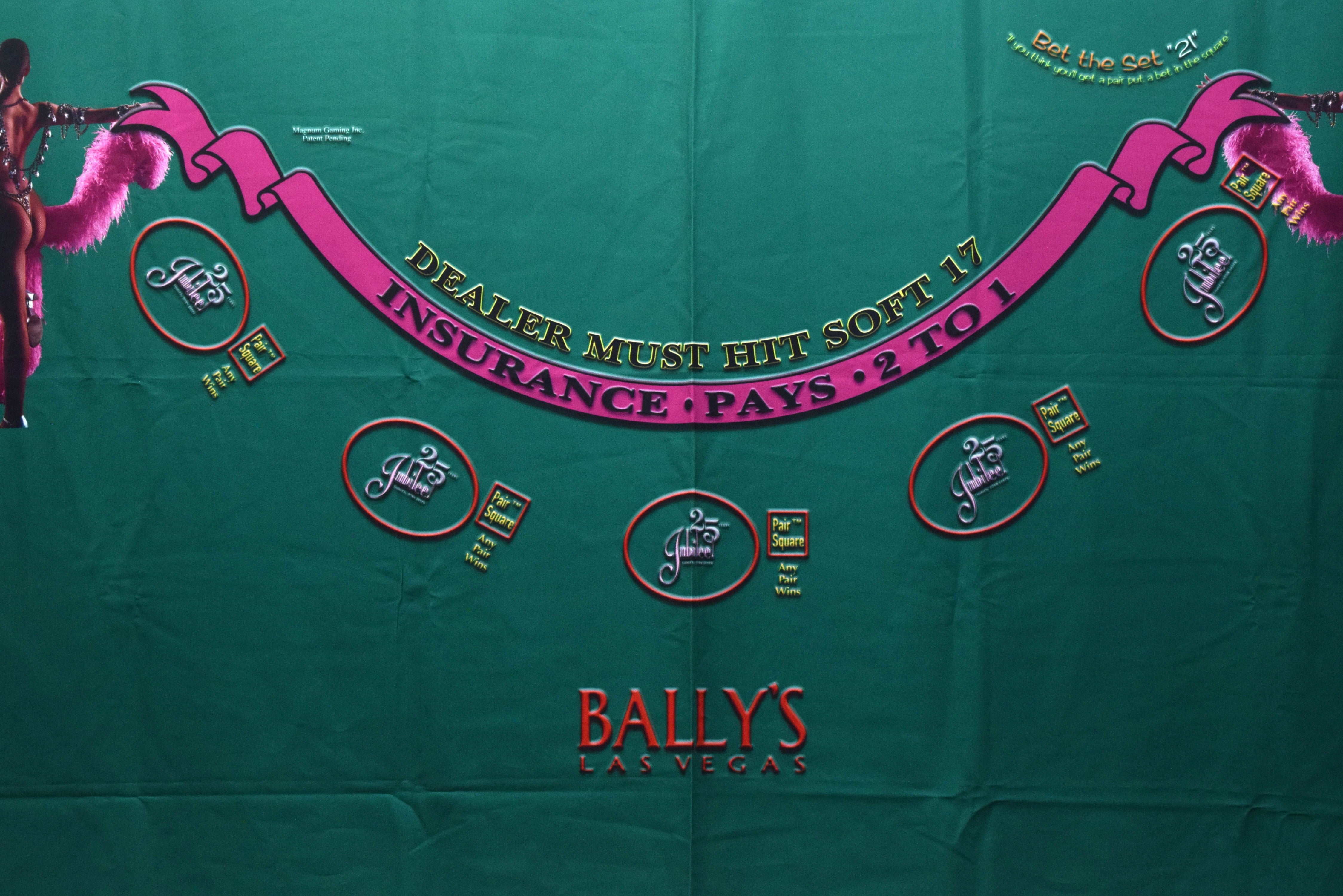 Bally's Casino Las Vegas Nevada Jubilee New Blackjack Layout