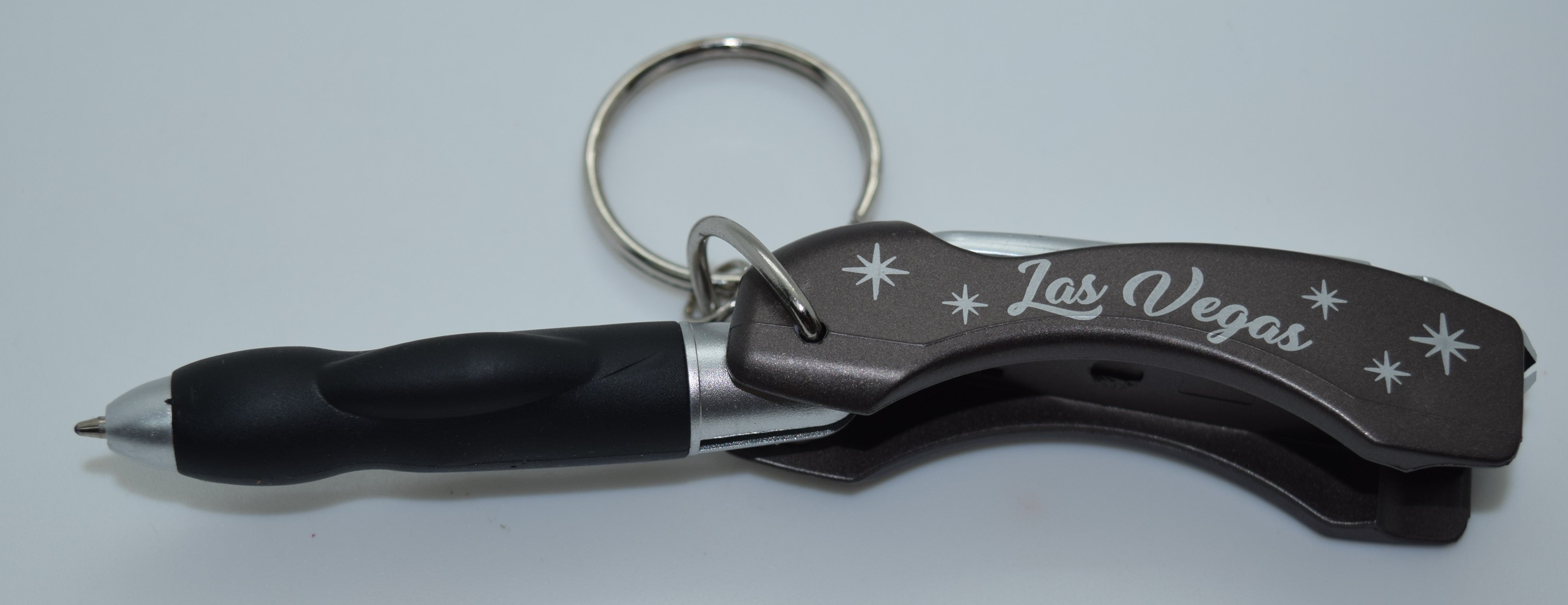 Key Chain Las Vegas Multi-Use Nail Clipper/Retracting Pen