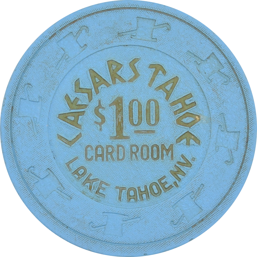 Caesars Tahoe Casino Lake Tahoe Nevada $1 .00 Card Room Chip 1980s