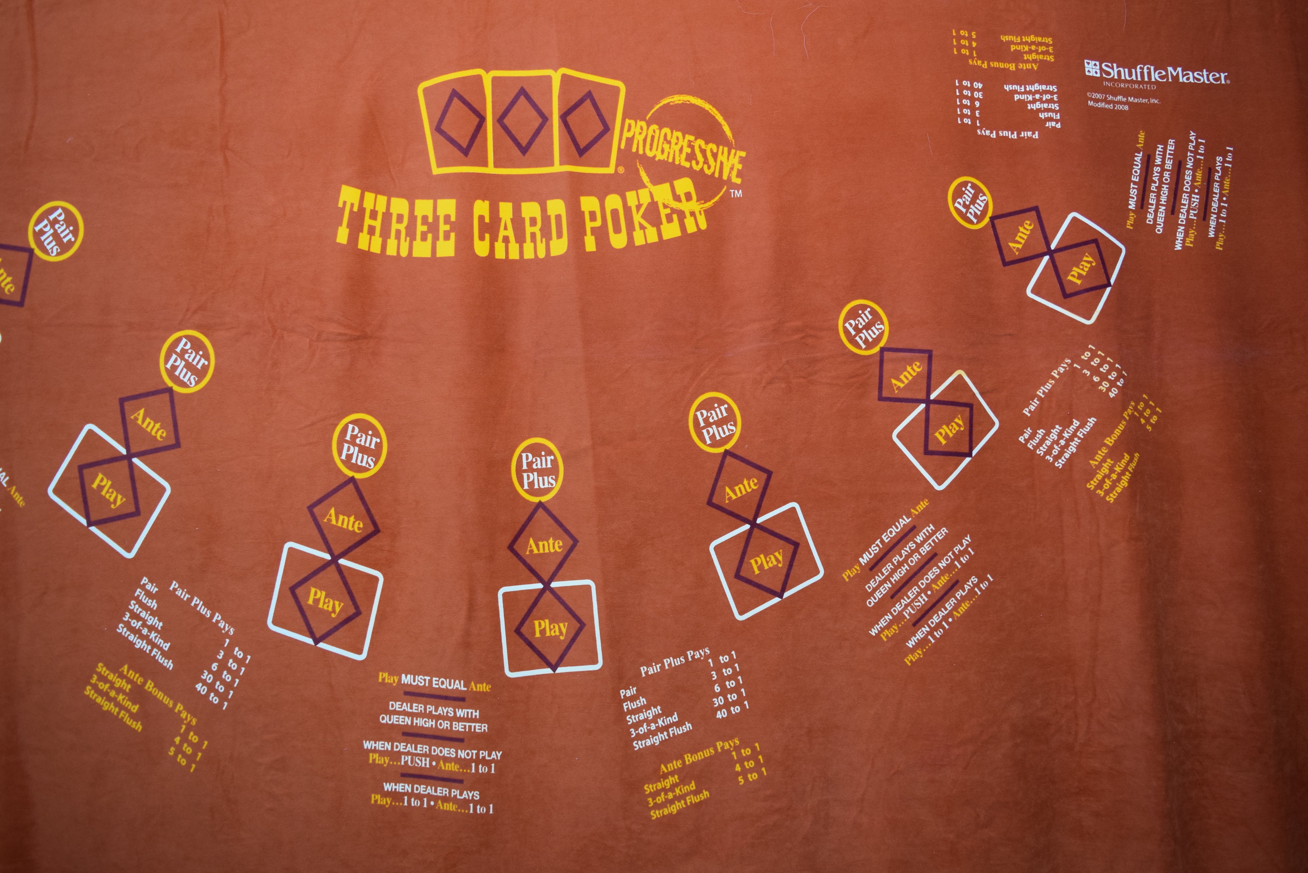 Golden Nugget Casino Las Vegas Nevada New Three Card Poker Layout