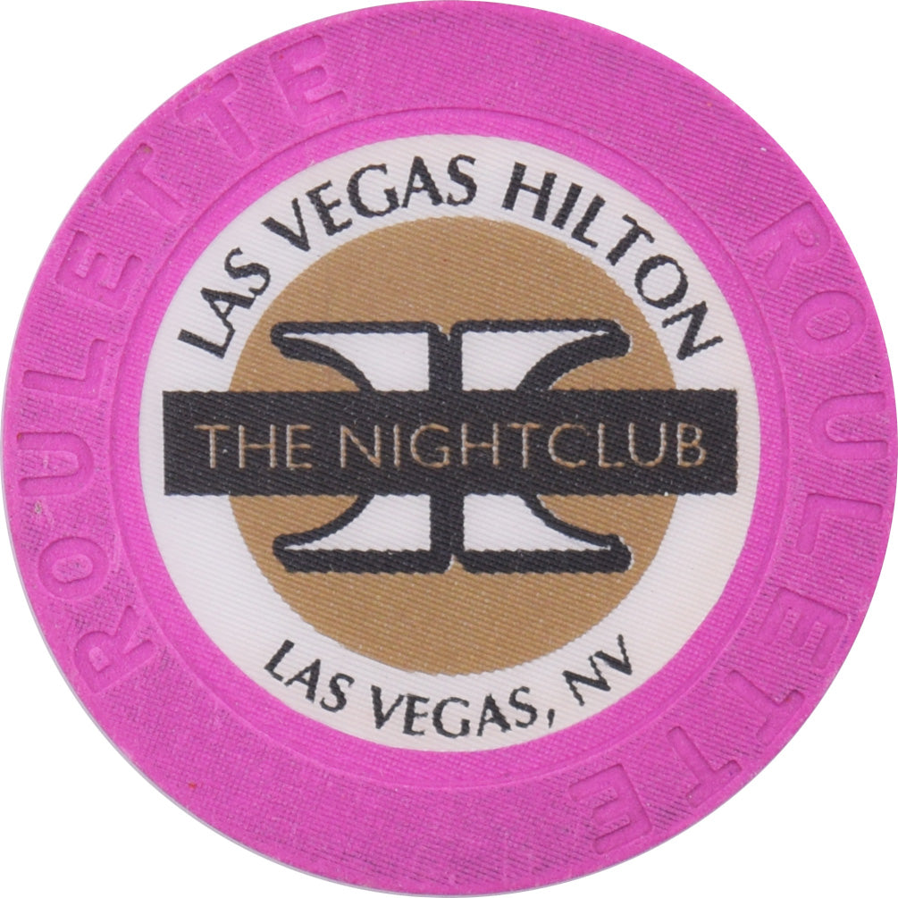 Las Vegas Hilton Casino Las Vegas Nevada Lavender Roulette The Night Club Chip 1998